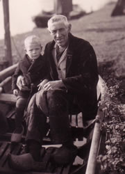 Weiland - Gerrit Willem Bruggeman met kleinzoon Evert Brinkhuis