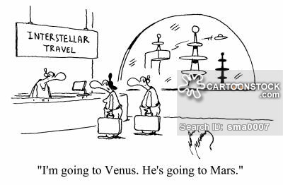 'I'm going to Venus. He's going to Mars.'